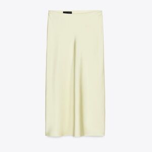 Satin Effect Midi Skirt